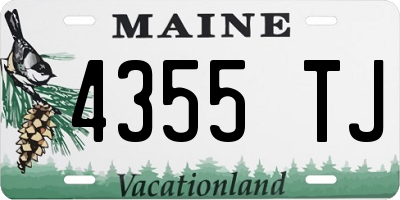 ME license plate 4355TJ