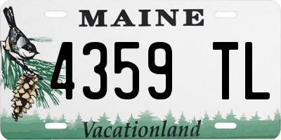 ME license plate 4359TL