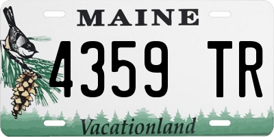 ME license plate 4359TR