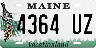 ME license plate 4364UZ