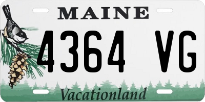 ME license plate 4364VG