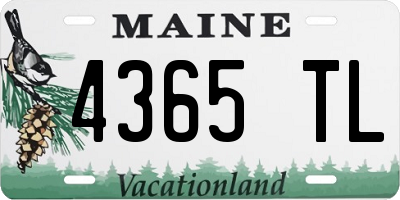 ME license plate 4365TL