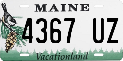ME license plate 4367UZ