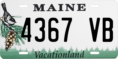 ME license plate 4367VB