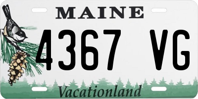 ME license plate 4367VG