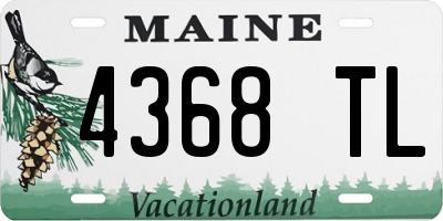 ME license plate 4368TL