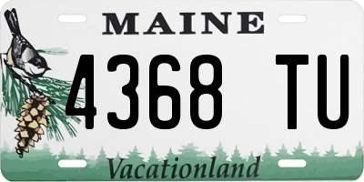 ME license plate 4368TU