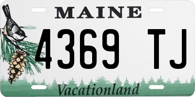 ME license plate 4369TJ