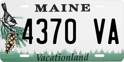 ME license plate 4370VA