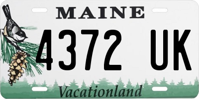 ME license plate 4372UK