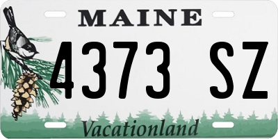 ME license plate 4373SZ