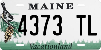ME license plate 4373TL