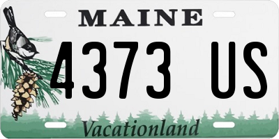 ME license plate 4373US