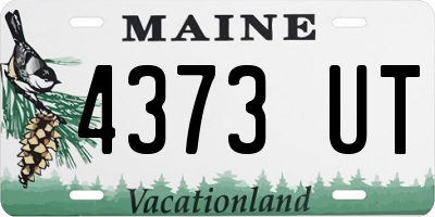 ME license plate 4373UT