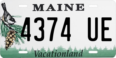 ME license plate 4374UE