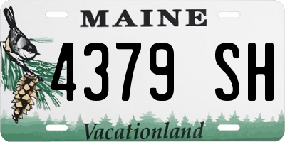 ME license plate 4379SH