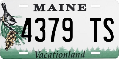 ME license plate 4379TS