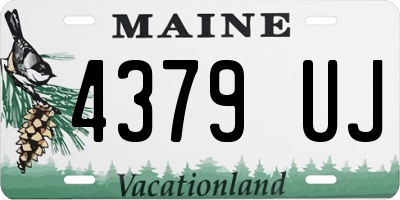 ME license plate 4379UJ