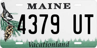 ME license plate 4379UT