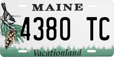 ME license plate 4380TC