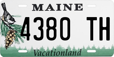 ME license plate 4380TH