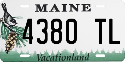 ME license plate 4380TL
