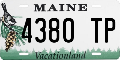 ME license plate 4380TP