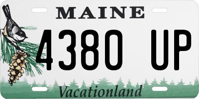 ME license plate 4380UP
