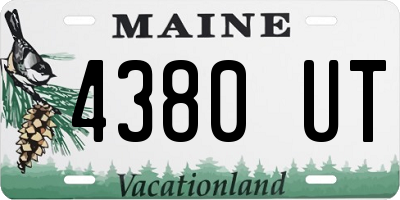 ME license plate 4380UT