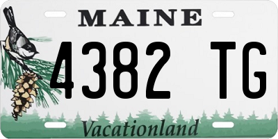 ME license plate 4382TG