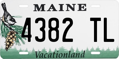 ME license plate 4382TL