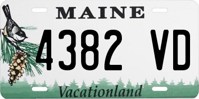 ME license plate 4382VD