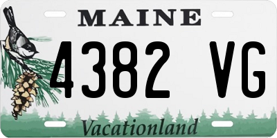 ME license plate 4382VG