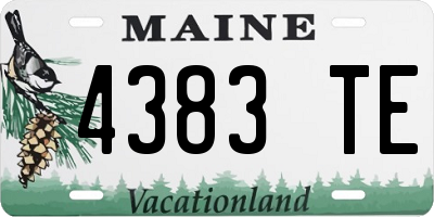 ME license plate 4383TE