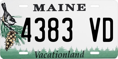ME license plate 4383VD