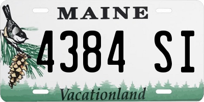 ME license plate 4384SI