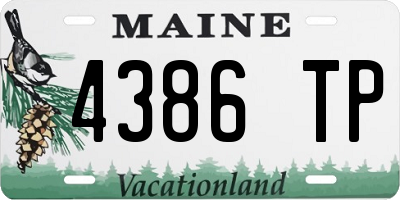 ME license plate 4386TP