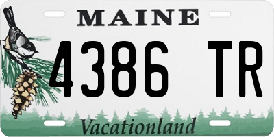 ME license plate 4386TR
