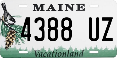 ME license plate 4388UZ