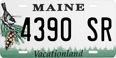 ME license plate 4390SR