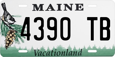 ME license plate 4390TB