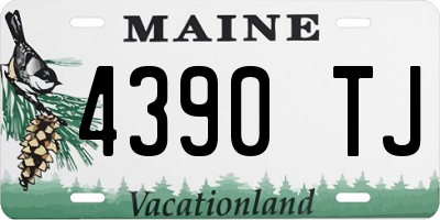 ME license plate 4390TJ