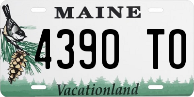 ME license plate 4390TO