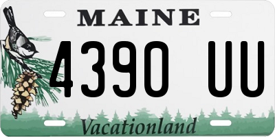 ME license plate 4390UU