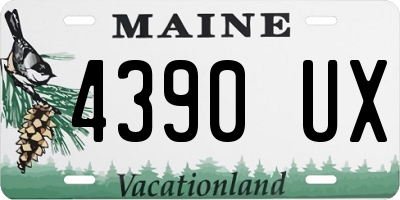 ME license plate 4390UX