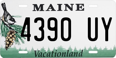 ME license plate 4390UY