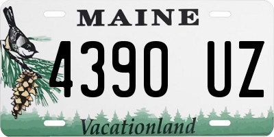 ME license plate 4390UZ