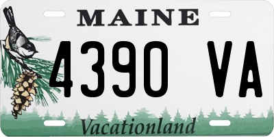 ME license plate 4390VA