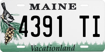 ME license plate 4391TI