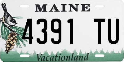 ME license plate 4391TU